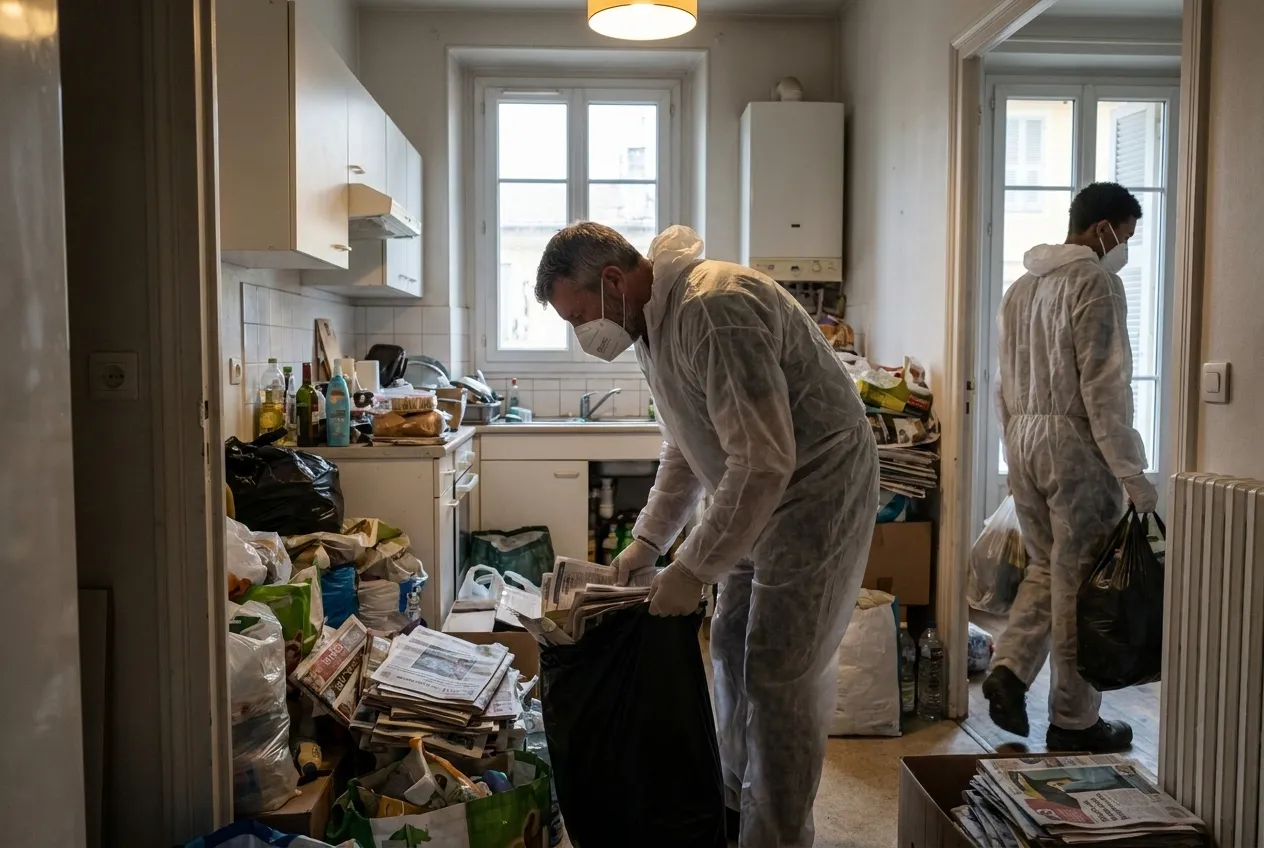 Syndrome de Diogène : l'équipe de Débarras Nice au travail